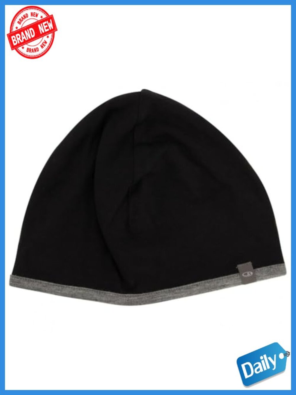Merino Wool Beanie Hat Reversible Winter Unisex Warm
